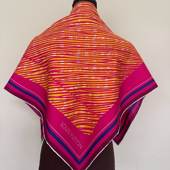New Louis Vuitton Scarf Monogram Alma Bag Silk Wrap - Picture 5 of 14